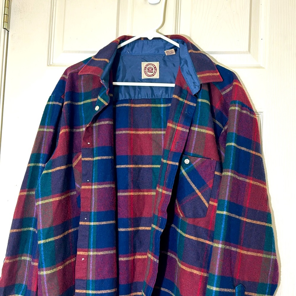 Authentic Windsor Red & Blue Plaid Shirt Size XL - Picture 3 of 7